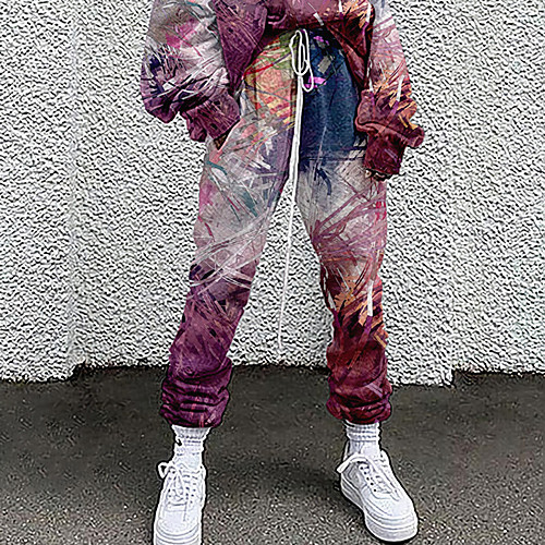 Women's Fashion Casual / Sporty Comfort Daily Weekend Sweatpants Pants Graphic Full Length Pocket Elastic Drawstring Design Print Purple
Women's Fashion Casual / Sporty Comfort Daily Weekend Sweatpants Pants Graphic Full Length Pocket Elastic Drawstring Design Print Purple