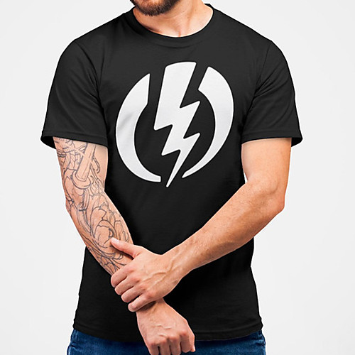 Men's Unisex Tee T shirt Hot Stamping Lightning Graphic Prints Plus Size Print Short Sleeve Casual Tops Cotton Basic Fashion Designer Big and Tall Black
Men's Unisex Tee T shirt Hot Stamping Lightning Graphic Prints Plus Size Print Short Sleeve Casual Tops Cotton Basic Fashion Designer Big and Tall Black