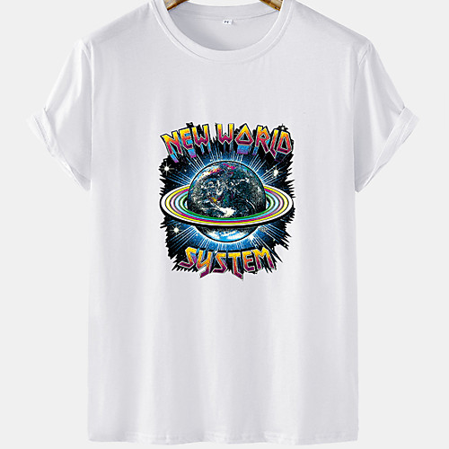 Men's Unisex Tee T shirt Hot Stamping Graphic Prints Planet Letter Plus Size Short Sleeve Casual Tops Cotton Basic Designer Big and Tall White Black Khaki
Men's Unisex Tee T shirt Hot Stamping Graphic Prints Planet Letter Plus Size Short Sleeve Casual Tops Cotton Basic Designer Big and Tall White Black Khaki