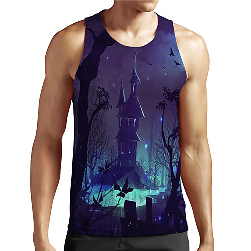 Men's Unisex Tank Top Undershirt 3D Print Graphic Prints Castle Plus Size Print Sleeveless Casual Tops Basic Designer Big and Tall Blue
Men's Unisex Tank Top Undershirt 3D Print Graphic Prints Castle Plus Size Print Sleeveless Casual Tops Basic Designer Big and Tall Blue