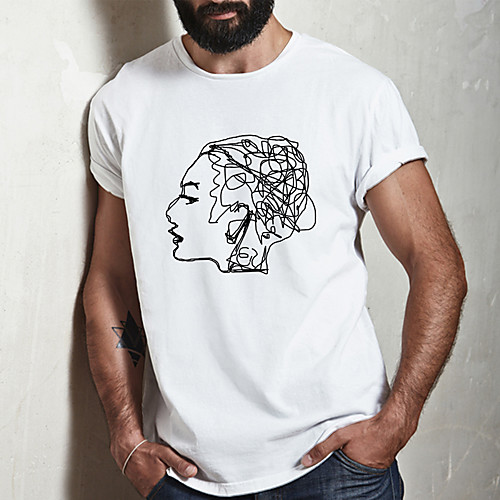 Men's Unisex Tee T shirt Hot Stamping Graphic Prints Human Plus Size Print Short Sleeve Casual Tops Cotton Basic Fashion Designer Big and Tall White
Men's Unisex Tee T shirt Hot Stamping Graphic Prints Human Plus Size Print Short Sleeve Casual Tops Cotton Basic Fashion Designer Big and Tall White