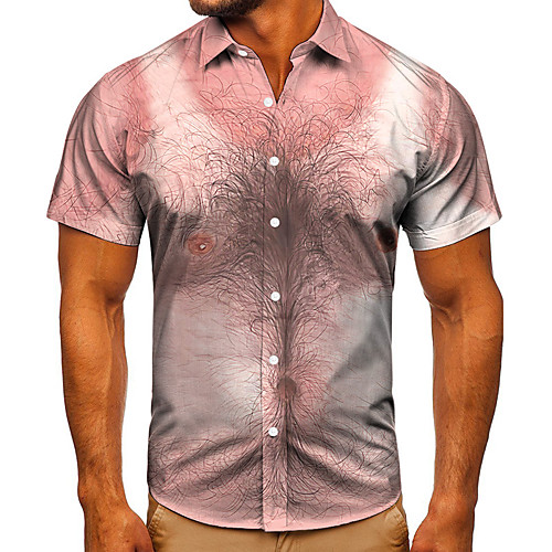 Men's Shirt 3D Print Abstract Graphic Prints Button-Down Short Sleeve Street Tops Casual Fashion Classic Breathable Blushing Pink
Men's Shirt 3D Print Abstract Graphic Prints Button-Down Short Sleeve Street Tops Casual Fashion Classic Breathable Blushing Pink