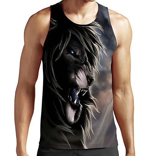 Men's Unisex Tank Top Undershirt 3D Print Graphic Prints Lion Animal Plus Size Print Sleeveless Casual Tops Basic Fashion Designer Breathable Black
Men's Unisex Tank Top Undershirt 3D Print Graphic Prints Lion Animal Plus Size Print Sleeveless Casual Tops Basic Fashion Designer Breathable Black
