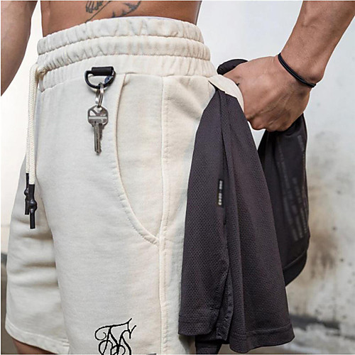 Men's Casual / Sporty Streetwear Breathable Soft Daily Sports Chinos Shorts Pants Letter Knee Length Drawstring Elastic Waist White Black Grey
Men's Casual / Sporty Streetwear Breathable Soft Daily Sports Chinos Shorts Pants Letter Knee Length Drawstring Elastic Waist White Black Grey