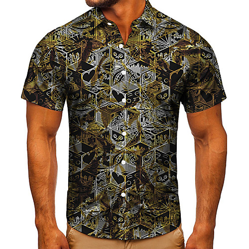 Men's Shirt 3D Print Cartoon Graphic Prints Button-Down Short Sleeve Street Tops Casual Fashion Classic Breathable Brown
Men's Shirt 3D Print Cartoon Graphic Prints Button-Down Short Sleeve Street Tops Casual Fashion Classic Breathable Brown