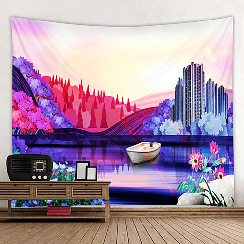 Wall Tapestry Wall Hanging Art Deco Blanket Curtain Hanging at Home Bedroom Living Room Decoration Garden Theme Lake Boat
Wall Tapestry Wall Hanging Art Deco Blanket Curtain Hanging at Home Bedroom Living Room Decoration Garden Theme Lake Boat