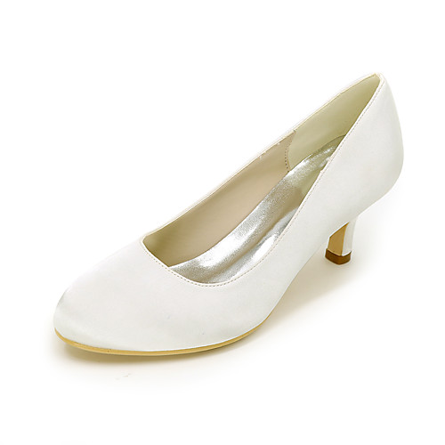 Women's Wedding Shoes Kitten Heel Round Toe Satin Solid Colored White Purple Red
Women's Wedding Shoes Kitten Heel Round Toe Satin Solid Colored White Purple Red