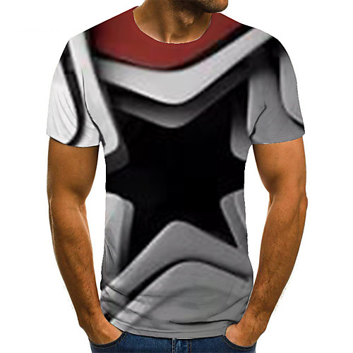 Men's Unisex Tee T shirt 3D Print Graphic Prints Star Plus Size Print Short Sleeve Casual Tops Basic Fashion Designer Big and Tall Gray
Men's Unisex Tee T shirt 3D Print Graphic Prints Star Plus Size Print Short Sleeve Casual Tops Basic Fashion Designer Big and Tall Gray