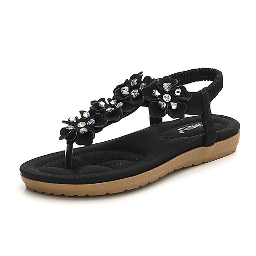 Women's Sandals Boho Bohemia Beach Flat Heel PU Rhinestone Flower Almond White Black
Women's Sandals Boho Bohemia Beach Flat Heel PU Rhinestone Flower Almond White Black
