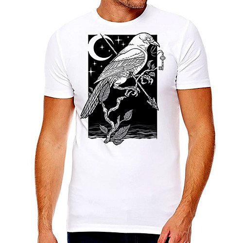 Men's Unisex Tee T shirt Hot Stamping Graphic Prints Moon Bird Plus Size Print Short Sleeve Casual Tops Cotton Basic Designer Big and Tall White
Men's Unisex Tee T shirt Hot Stamping Graphic Prints Moon Bird Plus Size Print Short Sleeve Casual Tops Cotton Basic Designer Big and Tall White