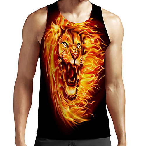 Men's Unisex Tank Top Undershirt 3D Print Graphic Prints Lion Animal Plus Size Print Sleeveless Casual Tops Basic Fashion Designer Breathable Black
Men's Unisex Tank Top Undershirt 3D Print Graphic Prints Lion Animal Plus Size Print Sleeveless Casual Tops Basic Fashion Designer Breathable Black