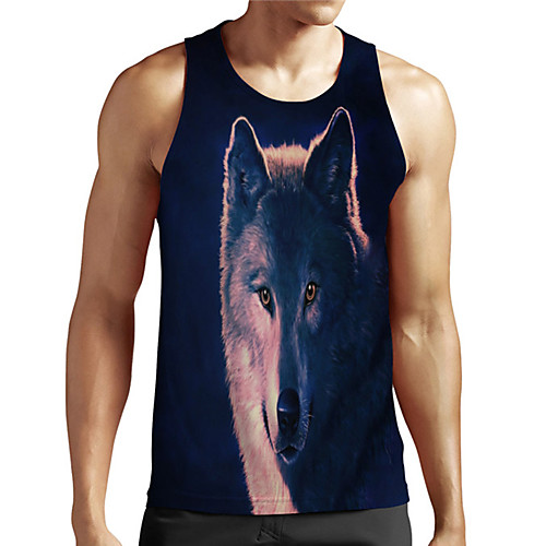 Men's Unisex Tank Top Undershirt 3D Print Graphic Prints Wolf Plus Size Print Sleeveless Casual Tops Basic Designer Big and Tall Blue
Men's Unisex Tank Top Undershirt 3D Print Graphic Prints Wolf Plus Size Print Sleeveless Casual Tops Basic Designer Big and Tall Blue