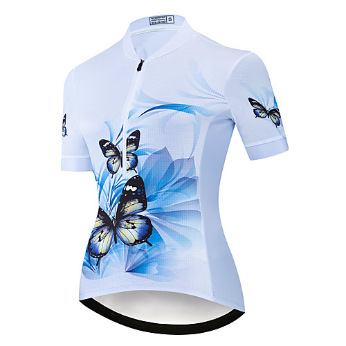 21Grams Women's Short Sleeve Cycling Jersey Summer Spandex Polyester Sky BlueWhite Butterfly Bike Jersey Top Mountain Bike MTB Road Bike Cycling Quick Dry Moisture Wicking Breathable Sports Clothing
21Grams Women's Short Sleeve Cycling Jersey Summer Spandex Polyester Sky BlueWhite Butterfly Bike Jersey Top Mountain Bike MTB Road Bike Cycling Quick Dry Moisture Wicking Breathable Sports Clothing