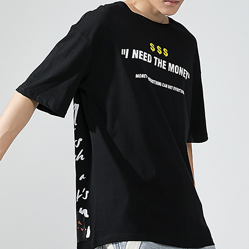 Men's Unisex Tee T shirt Shirt Hot Stamping Graphic Prints Letter Plus Size Short Sleeve Casual Tops 100% Cotton Basic Vintage Designer Big and Tall White Black / Summer
Men's Unisex Tee T shirt Shirt Hot Stamping Graphic Prints Letter Plus Size Short Sleeve Casual Tops 100% Cotton Basic Vintage Designer Big and Tall White Black / Summer