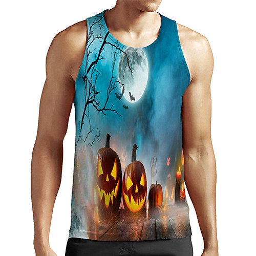 Men's Unisex Tank Top Undershirt 3D Print Graphic Prints Pumpkin Plus Size Print Sleeveless Casual Tops Basic Designer Big and Tall Blue
Men's Unisex Tank Top Undershirt 3D Print Graphic Prints Pumpkin Plus Size Print Sleeveless Casual Tops Basic Designer Big and Tall Blue