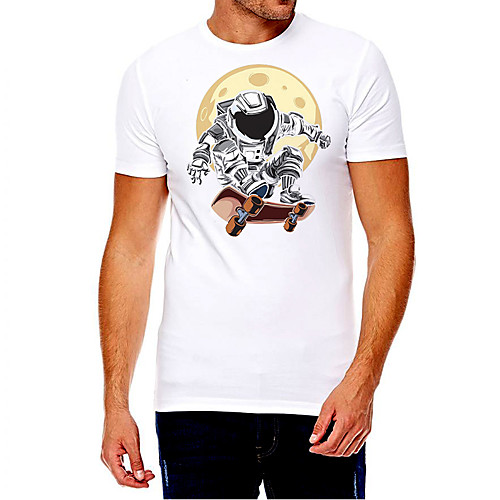 Men's Unisex Tee T shirt Hot Stamping Graphic Prints Astronaut Plus Size Print Short Sleeve Casual Tops Cotton Basic Fashion Designer Big and Tall White
Men's Unisex Tee T shirt Hot Stamping Graphic Prints Astronaut Plus Size Print Short Sleeve Casual Tops Cotton Basic Fashion Designer Big and Tall White