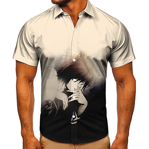 Men's Shirt 3D Print Anime Graphic Prints Button-Down Short Sleeve Street Tops Casual Fashion Classic Breathable White
Men's Shirt 3D Print Anime Graphic Prints Button-Down Short Sleeve Street Tops Casual Fashion Classic Breathable White