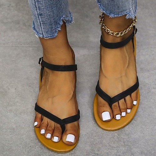 Women's Sandals Boho Bohemia Beach Flat Heel Round Toe PU Solid Colored White Black
Women's Sandals Boho Bohemia Beach Flat Heel Round Toe PU Solid Colored White Black