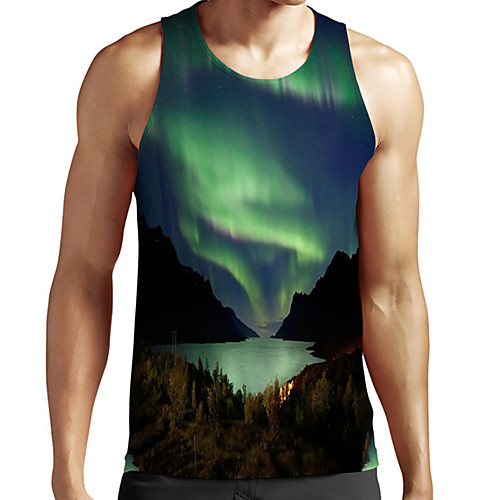 Men's Unisex Tank Top Undershirt 3D Print Scenery Graphic Prints Plus Size Print Sleeveless Casual Tops Basic Fashion Designer Breathable Green
Men's Unisex Tank Top Undershirt 3D Print Scenery Graphic Prints Plus Size Print Sleeveless Casual Tops Basic Fashion Designer Breathable Green
