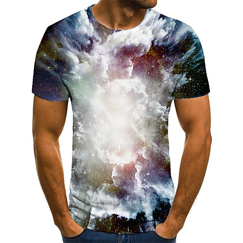 Men's Unisex Tee T shirt 3D Print Graphic Prints Clouds Plus Size Print Short Sleeve Casual Tops Basic Fashion Designer Big and Tall Blue
Men's Unisex Tee T shirt 3D Print Graphic Prints Clouds Plus Size Print Short Sleeve Casual Tops Basic Fashion Designer Big and Tall Blue