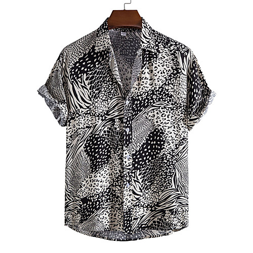 Men's Shirt Graphic Prints Button-Down Short Sleeve Casual Tops Casual Fashion Breathable Comfortable Black Brown / Beach
Men's Shirt Graphic Prints Button-Down Short Sleeve Casual Tops Casual Fashion Breathable Comfortable Black Brown / Beach