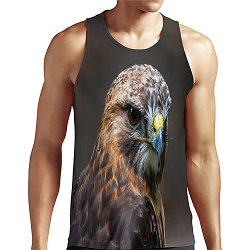 Men's Unisex Tank Top Undershirt 3D Print Graphic Prints Eagle Animal Plus Size Print Sleeveless Casual Tops Basic Designer Big and Tall Brown
Men's Unisex Tank Top Undershirt 3D Print Graphic Prints Eagle Animal Plus Size Print Sleeveless Casual Tops Basic Designer Big and Tall Brown