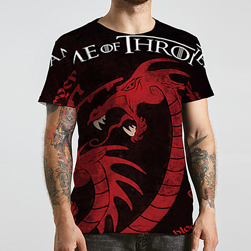 Men's Unisex Tee T shirt 3D Print Dragon Graphic Prints Plus Size Print Short Sleeve Casual Tops Basic Designer Big and Tall Black
Men's Unisex Tee T shirt 3D Print Dragon Graphic Prints Plus Size Print Short Sleeve Casual Tops Basic Designer Big and Tall Black