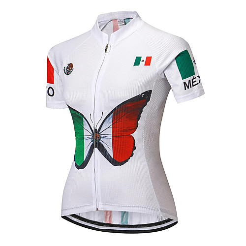 21Grams Women's Short Sleeve Cycling Jersey Summer Spandex Polyester Green National Flag Bike Jersey Top Mountain Bike MTB Road Bike Cycling Quick Dry Moisture Wicking Breathable Sports Clothing
21Grams Women's Short Sleeve Cycling Jersey Summer Spandex Polyester Green National Flag Bike Jersey Top Mountain Bike MTB Road Bike Cycling Quick Dry Moisture Wicking Breathable Sports Clothing
