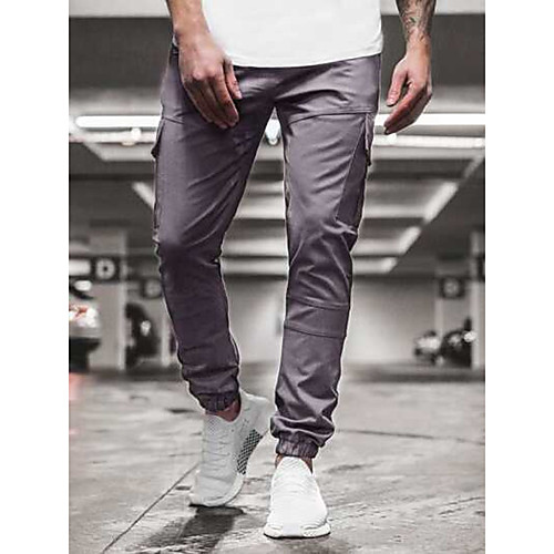 Men's Cargo Chino Outdoor Sports Casual Sports Pants Tactical Cargo Pants Solid Colored Full Length Sporty Gray
Men's Cargo Chino Outdoor Sports Casual Sports Pants Tactical Cargo Pants Solid Colored Full Length Sporty Gray