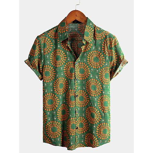 Men's Shirt Tribal Short Sleeve Daily Tops Cotton Basic Boho Classic Collar Green / Beach
Men's Shirt Tribal Short Sleeve Daily Tops Cotton Basic Boho Classic Collar Green / Beach