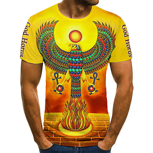 Men's Unisex Tee T shirt 3D Print Graphic Prints Bird Plus Size Print Short Sleeve Casual Tops Basic Fashion Designer Big and Tall Yellow
Men's Unisex Tee T shirt 3D Print Graphic Prints Bird Plus Size Print Short Sleeve Casual Tops Basic Fashion Designer Big and Tall Yellow
