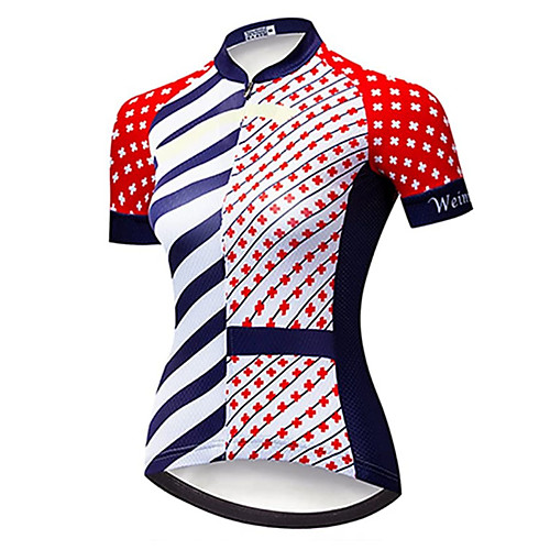 21Grams Women's Short Sleeve Cycling Jersey Summer Spandex Polyester RedBlue Stripes USA Bike Jersey Top Mountain Bike MTB Road Bike Cycling Quick Dry Moisture Wicking Breathable Sports Clothing
21Grams Women's Short Sleeve Cycling Jersey Summer Spandex Polyester RedBlue Stripes USA Bike Jersey Top Mountain Bike MTB Road Bike Cycling Quick Dry Moisture Wicking Breathable Sports Clothing