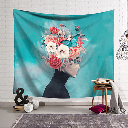 Floral Woman Wall Tapestry Art Decor Blanket Curtain Hanging Home Bedroom Living Room Decoration Polyester
Floral Woman Wall Tapestry Art Decor Blanket Curtain Hanging Home Bedroom Living Room Decoration Polyester