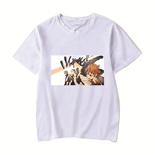 Men's Unisex Tee T shirt Hot Stamping Anime Graphic Prints Plus Size Volleyball boy Print Short Sleeve Casual Tops Cotton Basic Designer Big and Tall White Black Red
Men's Unisex Tee T shirt Hot Stamping Anime Graphic Prints Plus Size Volleyball boy Print Short Sleeve Casual Tops Cotton Basic Designer Big and Tall White Black Red