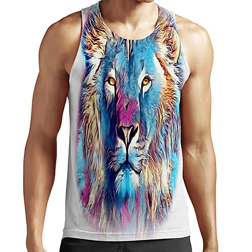 Men's Unisex Tank Top Undershirt 3D Print Graphic Prints Lion Animal Plus Size Print Sleeveless Casual Tops Basic Fashion Designer Breathable White
Men's Unisex Tank Top Undershirt 3D Print Graphic Prints Lion Animal Plus Size Print Sleeveless Casual Tops Basic Fashion Designer Breathable White