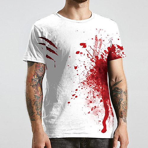 Men's Unisex Tee T shirt 3D Print Graphic Prints Blood stains Plus Size Print Short Sleeve Casual Tops Basic Designer Big and Tall White
Men's Unisex Tee T shirt 3D Print Graphic Prints Blood stains Plus Size Print Short Sleeve Casual Tops Basic Designer Big and Tall White