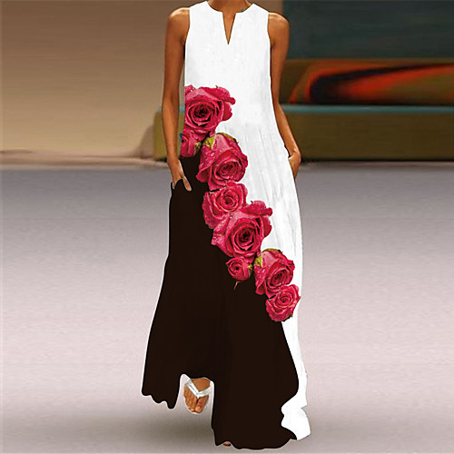 Women's Swing Dress Maxi long Dress Blushing Pink Gray White Black Red Sleeveless Floral Animal Print Summer V Neck Elegant Casual 2021 S M L XL XXL 3XL 4XL 5XL
Women's Swing Dress Maxi long Dress Blushing Pink Gray White Black Red Sleeveless Floral Animal Print Summer V Neck Elegant Casual 2021 S M L XL XXL 3XL 4XL 5XL