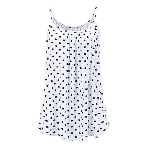 Women's Strap Dress Short Mini Dress chrysanthemum Wave point (white) Polka dot (black) Sleeveless Dot Ruched Spring Summer Strap Casual 2021 S M L XL 2XL
Women's Strap Dress Short Mini Dress chrysanthemum Wave point (white) Polka dot (black) Sleeveless Dot Ruched Spring Summer Strap Casual 2021 S M L XL 2XL