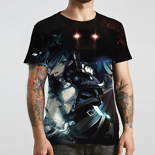 Men's Unisex Tee T shirt 3D Print Anime Graphic Prints Plus Size Print Short Sleeve Casual Tops Basic Designer Big and Tall Black
Men's Unisex Tee T shirt 3D Print Anime Graphic Prints Plus Size Print Short Sleeve Casual Tops Basic Designer Big and Tall Black