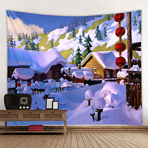 Wall Tapestry Wall Hanging Art Deco Blanket Curtain Hanging at Home Bedroom Living Room Decoration Winter Snow Lantern
Wall Tapestry Wall Hanging Art Deco Blanket Curtain Hanging at Home Bedroom Living Room Decoration Winter Snow Lantern