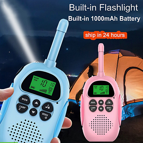 

DJ100 Walkie Talkie Handheld Waterproof Flashlight Two Way Radio 3KM-5KM 3KM-5KM