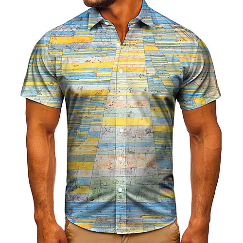 Men's Shirt 3D Print Graphic Prints Road Button-Down Short Sleeve Street Tops Casual Fashion Classic Breathable Blue
Men's Shirt 3D Print Graphic Prints Road Button-Down Short Sleeve Street Tops Casual Fashion Classic Breathable Blue