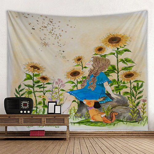 Wall Tapestry Wall Hanging Art Deco Blanket Curtain Hanging at Home Bedroom Living Room Decoration Sunflower Girl
Wall Tapestry Wall Hanging Art Deco Blanket Curtain Hanging at Home Bedroom Living Room Decoration Sunflower Girl