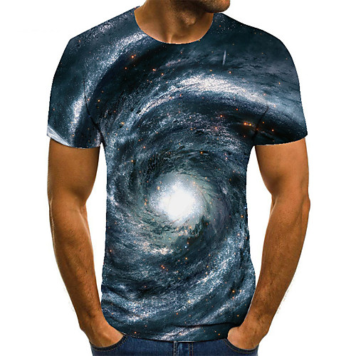 Men's Unisex Tee T shirt 3D Print Galaxy Graphic Prints Plus Size Print Short Sleeve Casual Tops Basic Fashion Designer Big and Tall Blue
Men's Unisex Tee T shirt 3D Print Galaxy Graphic Prints Plus Size Print Short Sleeve Casual Tops Basic Fashion Designer Big and Tall Blue