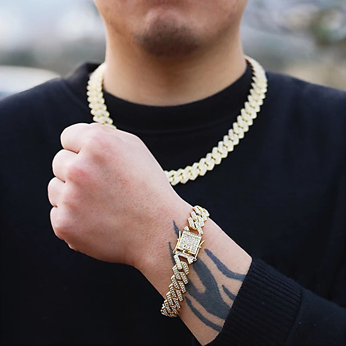 Men's Couple's Necklace Cuban Link Friends Trendy Alloy Rose Gold Silver Gold 50 cm Necklace Jewelry For Gift Birthday Party
Men's Couple's Necklace Cuban Link Friends Trendy Alloy Rose Gold Silver Gold 50 cm Necklace Jewelry For Gift Birthday Party