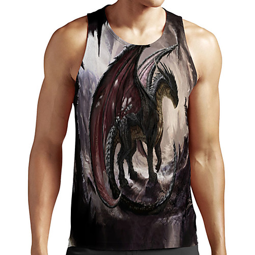Men's Unisex Tank Top Undershirt 3D Print Graphic Prints Dinosaur Plus Size Print Sleeveless Casual Tops Basic Designer Big and Tall Black
Men's Unisex Tank Top Undershirt 3D Print Graphic Prints Dinosaur Plus Size Print Sleeveless Casual Tops Basic Designer Big and Tall Black