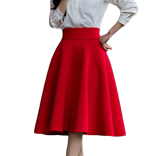 Women's Daily Date Streetwear Skirts Solid Colored Red Blushing Pink Wine 
Women's Daily Date Streetwear Skirts Solid Colored Red Blushing Pink Wine