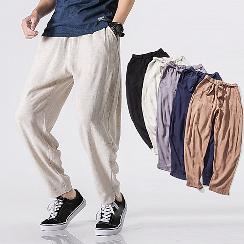 Men's Sweatpants Joggers Pants / Trousers Bottoms Harem Drawstring Linen Summer Fitness Leisure Sports Running Outdoor Quick Dry Lightweight Plus Size Sport Solid Colored White Black Grey Dark Blue
Men's Sweatpants Joggers Pants / Trousers Bottoms Harem Drawstring Linen Summer Fitness Leisure Sports Running Outdoor Quick Dry Lightweight Plus Size Sport Solid Colored White Black Grey Dark Blue