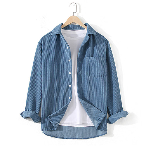 Men's Shirt Solid Color Button-Down Long Sleeve Casual Tops Lightweight Casual Fashion Breathable Blue
Men's Shirt Solid Color Button-Down Long Sleeve Casual Tops Lightweight Casual Fashion Breathable Blue