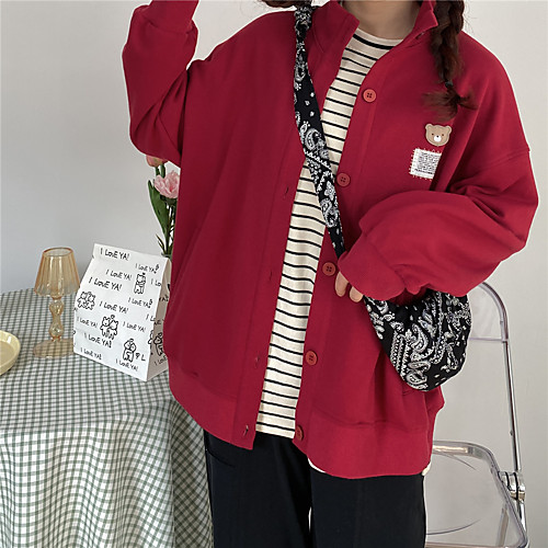 Women's Coat Daily Wear Spring Regular Coat Regular Fit Casual / Daily Jacket Solid Color Others Strawberry red Black / Cotton
Women's Coat Daily Wear Spring Regular Coat Regular Fit Casual / Daily Jacket Solid Color Others Strawberry red Black / Cotton